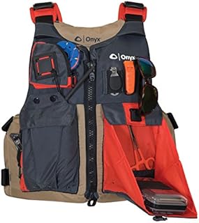 ONYX Kayak Fishing Life Jacket, Universal, Tan