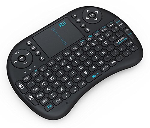 Rii I8 (10038-Am) Mini 2.4Ghz Wireless Touchpad Keyboard With Mouse, Black #TOP1