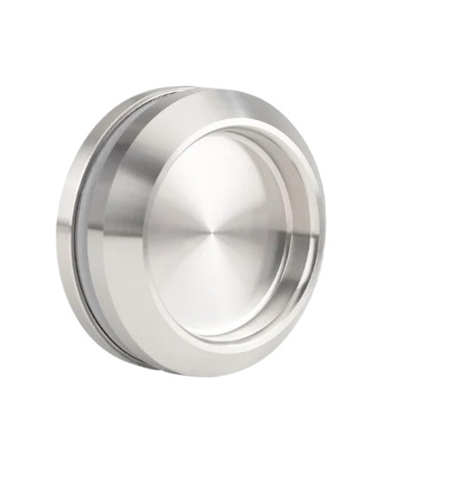Poignée de porte ronde invisible en verre transparent pour armoire haut de gamme