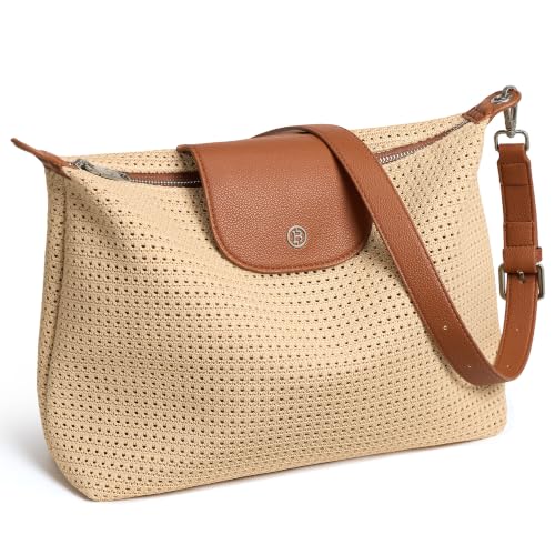 Image of BOSTANTEN Hobo Bags for Women Crochet Shoulder Purse for Summer