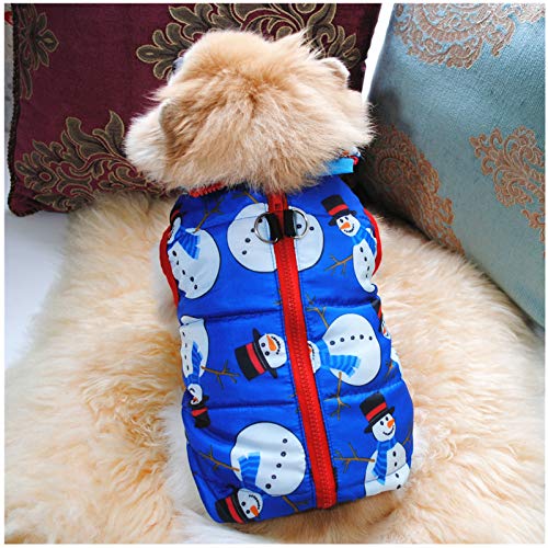 Disfraz para perro 2 piezas Navidad Snowman talla S miniatura 2