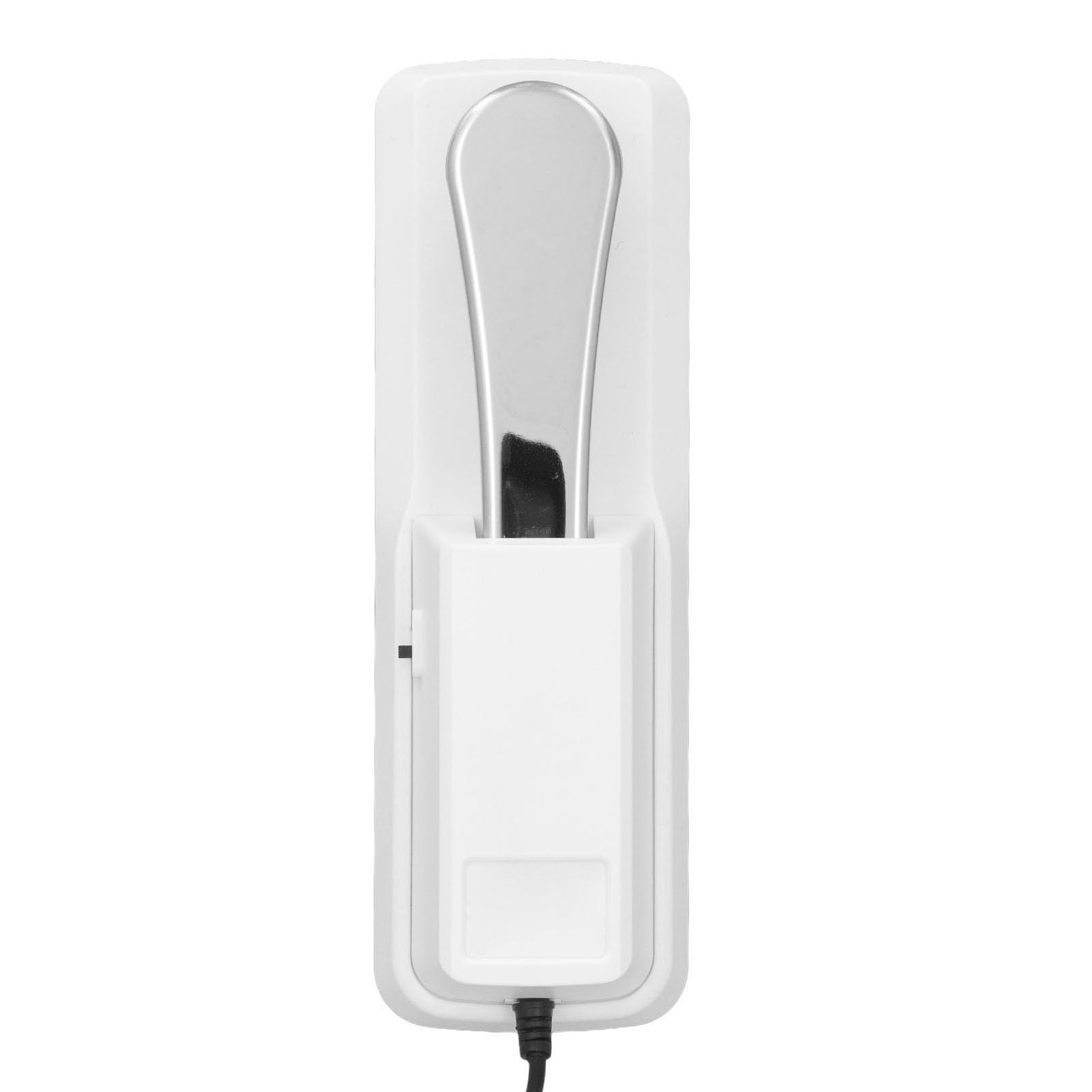Pedal de Sostenido Pedal Universal para Teclados y Pianos, con Conector de 6,35 Mm, Goma Antideslizante, para Instrumentos Electrónicos con Función de Sostenido, (WHITE)