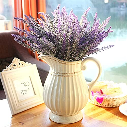 Flores decorativas para el hogar con diseño de ramo de lavanda provenzal 5