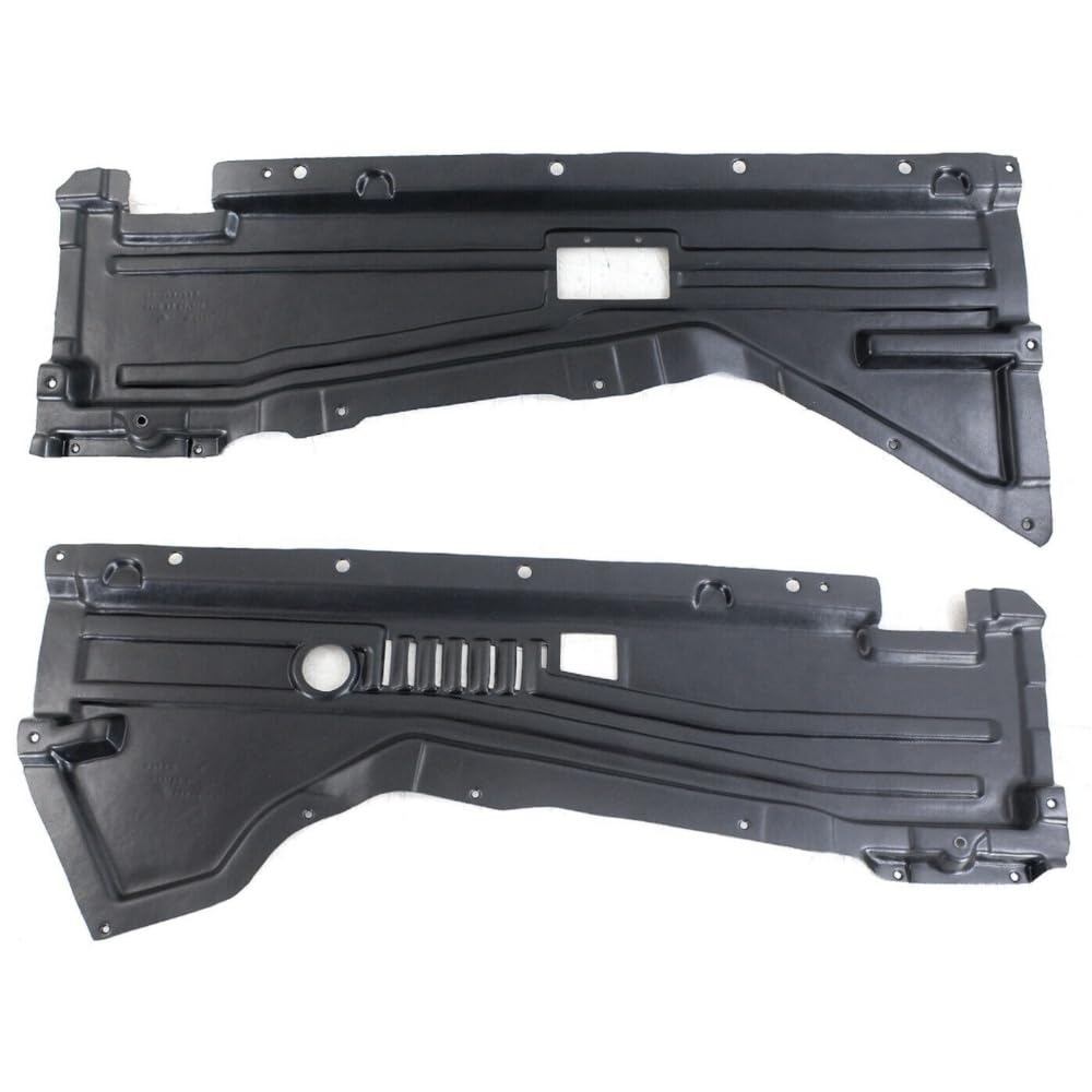 Engine Splash Shield Pair for BMW X5 2007-2018/X6 2008-2014 SDrive35i, Underbody Protection Covers w/OE# 51757178548 (Left & Right Side Skid Plate Set)