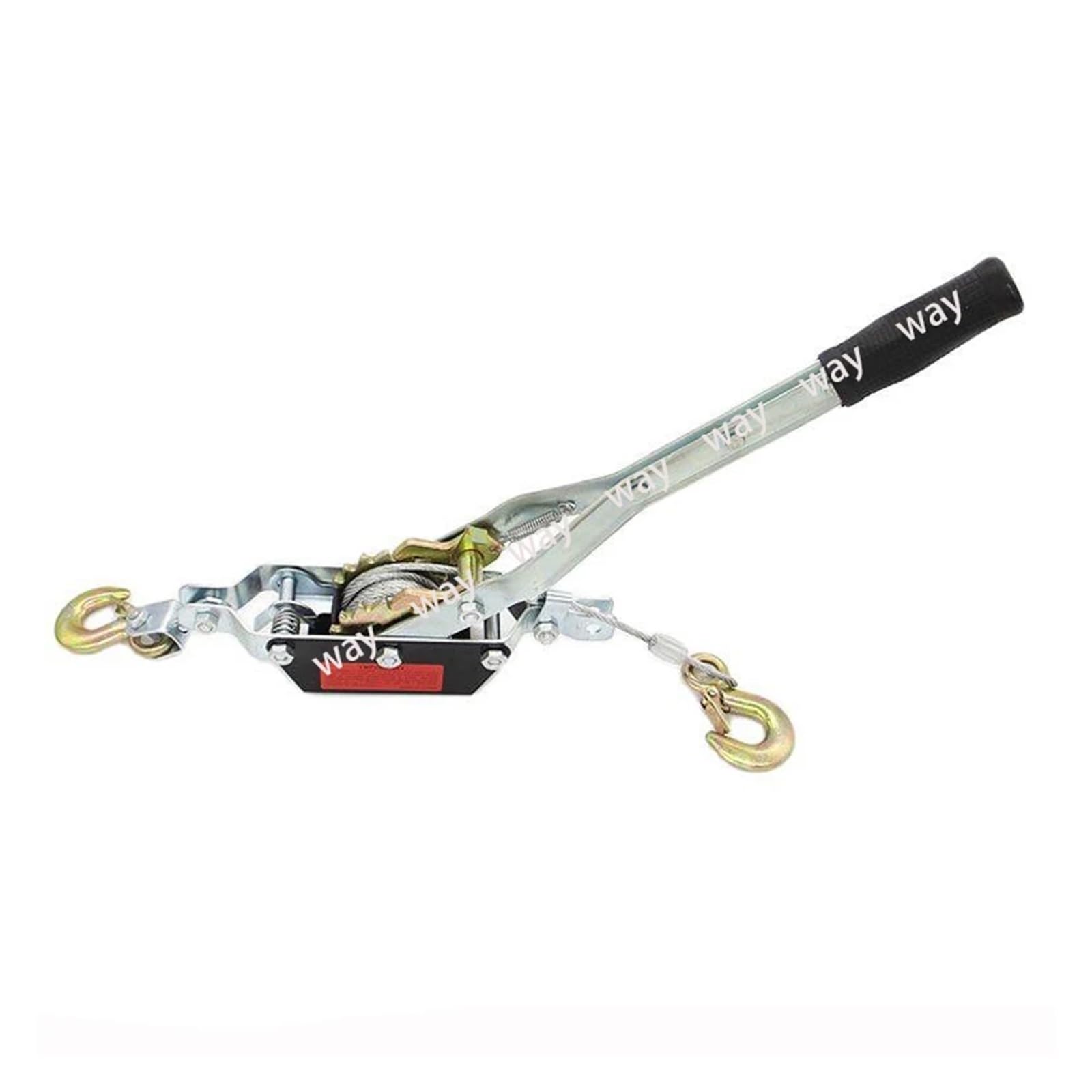 Seilwinde, 2T-Haken-Seilzug, Rücklaufsperre, Bremsschnalle, Drahtspanner, Doppelhaken-Liner-Handseilzug für Gartenboot-Stellplätze, für den Autobau, Autobahnbrücken-Metallurgie