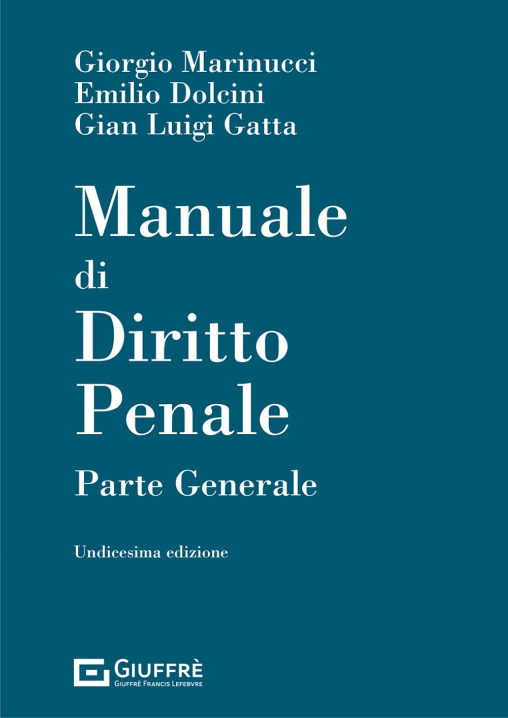 Manuale di diritto penale parte generale
