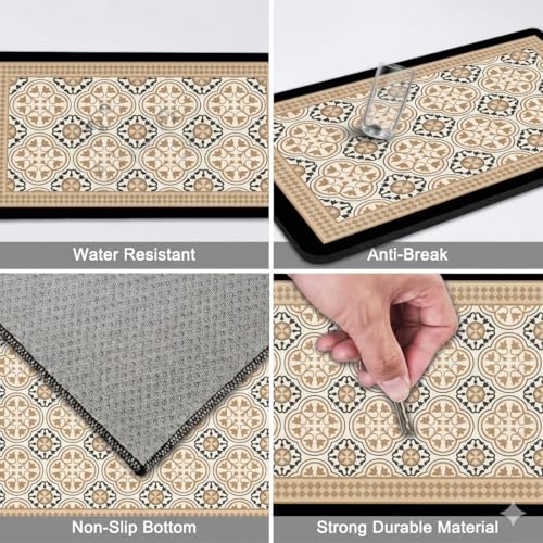 Image of Kitchen Anti Slip Mat for Floor, Waterproof Washable Kitchen Mats, Non Slip Kitchen Floor Mats for Home, Soft Mats for Kitchen, Kitchen Mats for Floor Anti Slip (Prox-JHALI)
