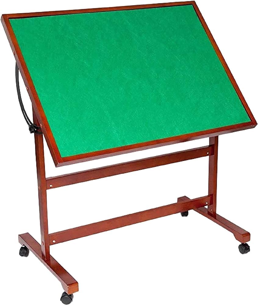 Mesa de rompecabezas de madera de 1500 piezas, tablero de rompecabezas inclinable con superficie antideslizante, ruedas para un fácil transporte, ideal para adultos y adolescentes (tamaño: 32 x 21