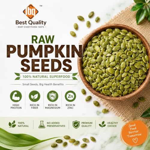 Image of Best Quality Raw Pumpkin Seeds 1kg | Premium Natural Pumpkin Seeds | High Protein, Rich in Fiber & Zinc | Healthy Snack & Daily Nutrition | Unsalted & Unroasted