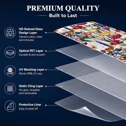 Vinilo decorativo para ventana de 43x100 cm con efecto 3D miniatura 4