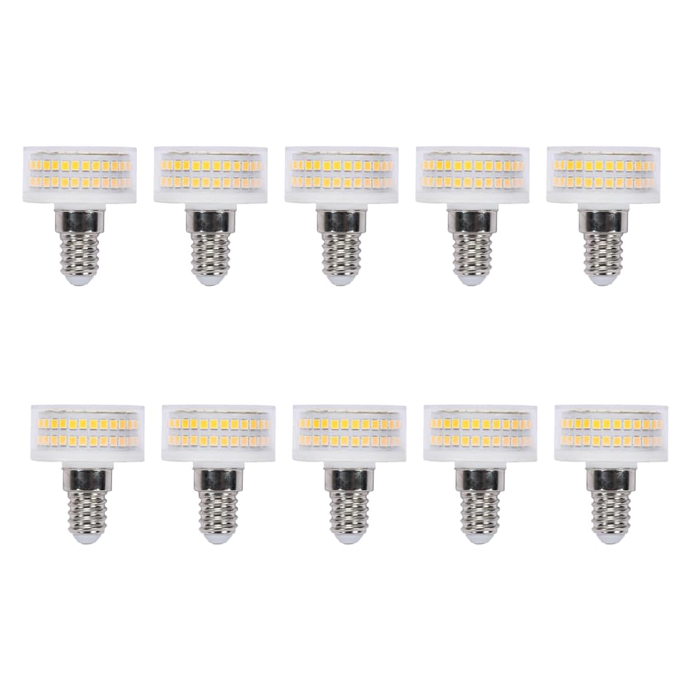 Confezione da 10 lampadine LED E14 a Mais, lampadine LED E14 da 9W a Mais 3000K, lampadine LED E14 a Risparmio energetico, lampadine a Mais morbide ad Alta luminosità per Illuminazione