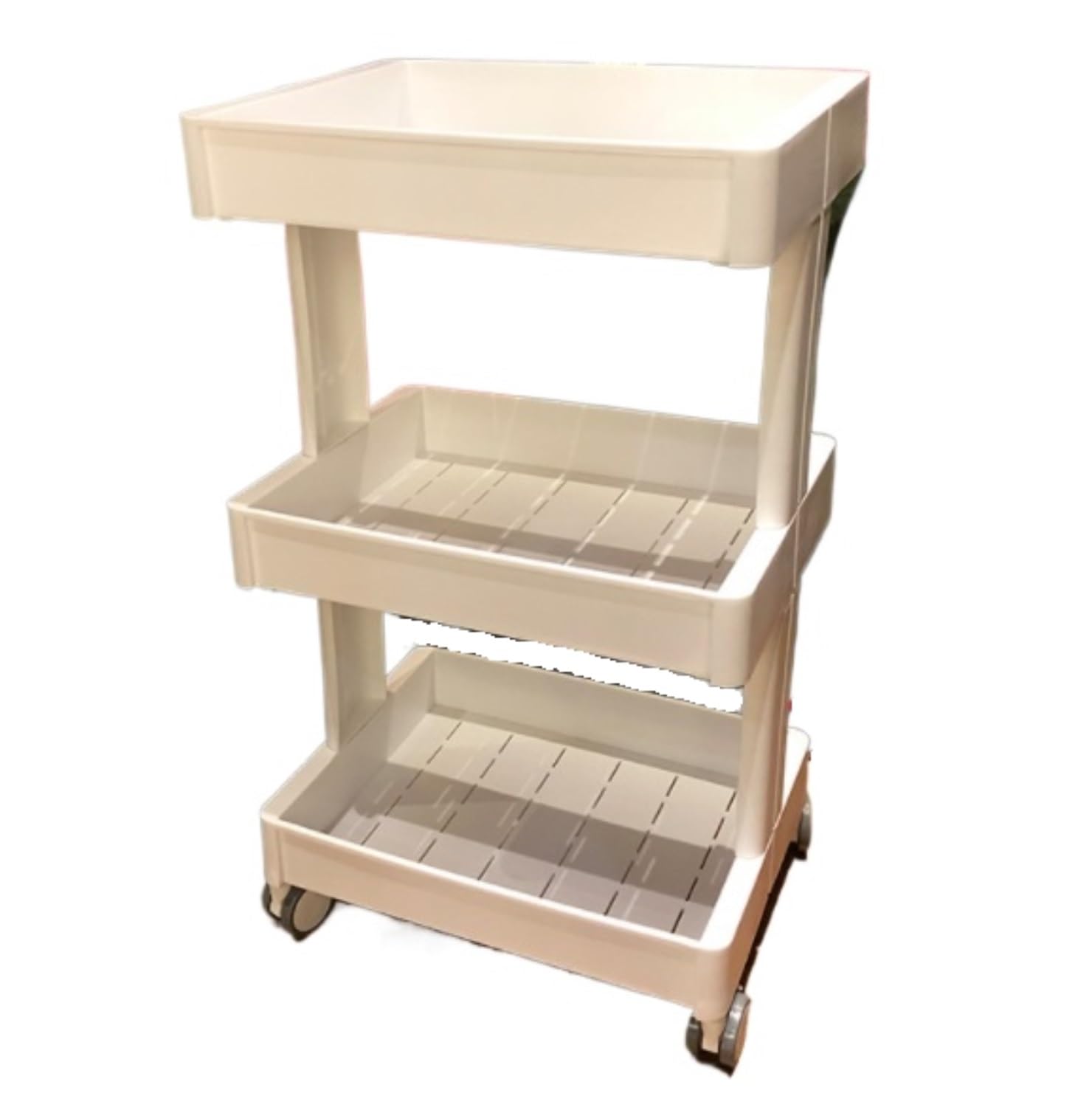Hairdressing Cart With Wheel Beauty Salon Stroller Hair Tool 3 Tier For Barber Shops