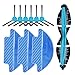 KEEPOW Kit Accesorios de Recambio para Cecotec Conga Excellence 3090 3490 Robot Aspiradora, Material Premium, Pack Familiar de 6 Filtros Cepillos Laterales + 3 Mopas + 1 Cepillo Principal