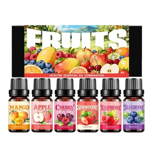 con a frutas, 10 ml x 6 aromas cotidianos, aceites aromáticos...