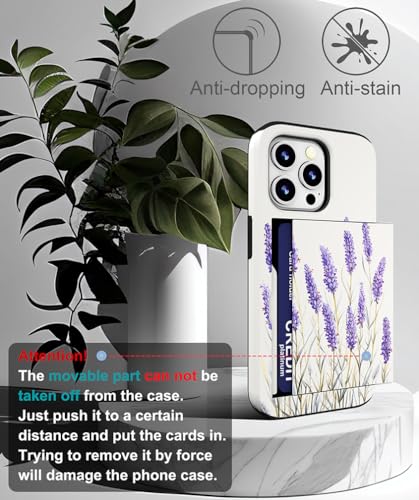 Coque iPhone 15 Promax motif fleurs violettes pour vos sorties légères