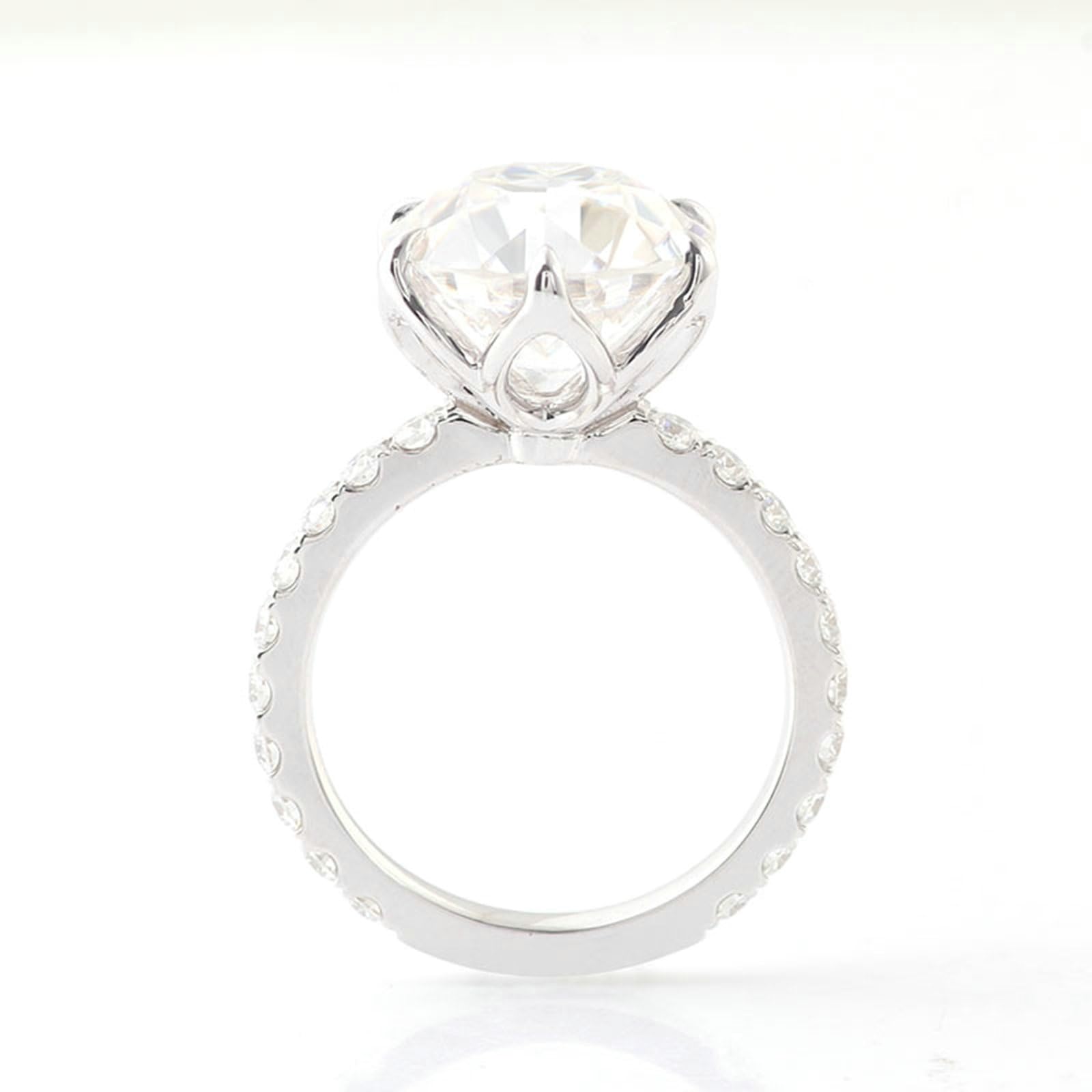 Moissanite pierścionek damski z białego złota, 2 ct D Color VVS1, pierścionek zaręczynowy, pierścionek z prawdziwego złota 375, pierścionek ślubny, 9-karatowe złoto, z grawerunkiem dla kobiet