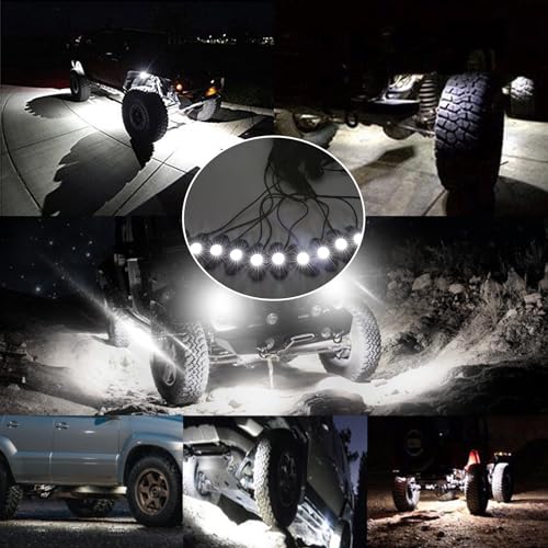 Kit de 12 luces LED blancas para vehículo miniatura 3