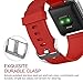 Fitbit Blaze Accessories Classic Band Small, UMTele Soft Silicone Replacement Sport Strap Band with Quick Release Pins for Fitbit Blaze Smart Fitness Watch Orange Red, Frame Not Included (5.5