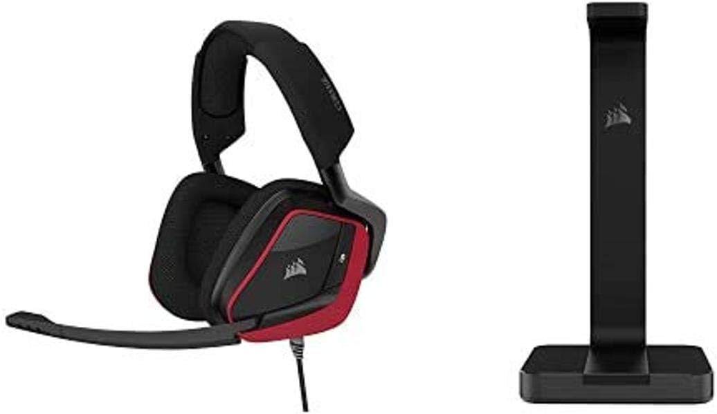 ایگرد | قیمت و خرید Corsair Void Elite Surround Premium Gaming Headset with  7.1 Surround Sound, Cherry with ST50 Premium Headset Stand