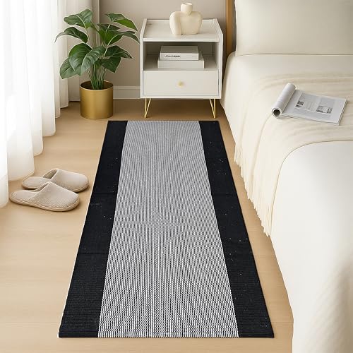 Image of 2x5 ft Cotton Carpet Runner - Breathable & Durable Rug for Hallway, Kitchen, and Balcony Styling