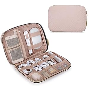 BAGSMART Electronic Organizer Small Travel Cable Organizer Bag for Hard Drives, Cables, Charger, Phone, USB, SD Card…