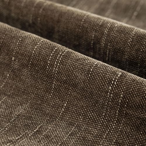 Image of Foindtower Pack of 2 Soft Textured Chenille Throw Decorative Pillow Covers Square Accent Solid Cushion Cover Neutral Farmhouse Pillow Case for Couch Sofa Bedroom Living Room 16x16 Inch,Taupe Brown