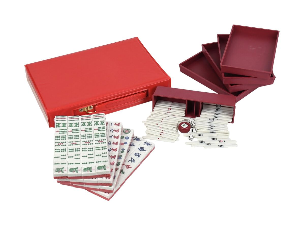 Masters Traditional Games Mah Jong Set in PVC Case, One Colour