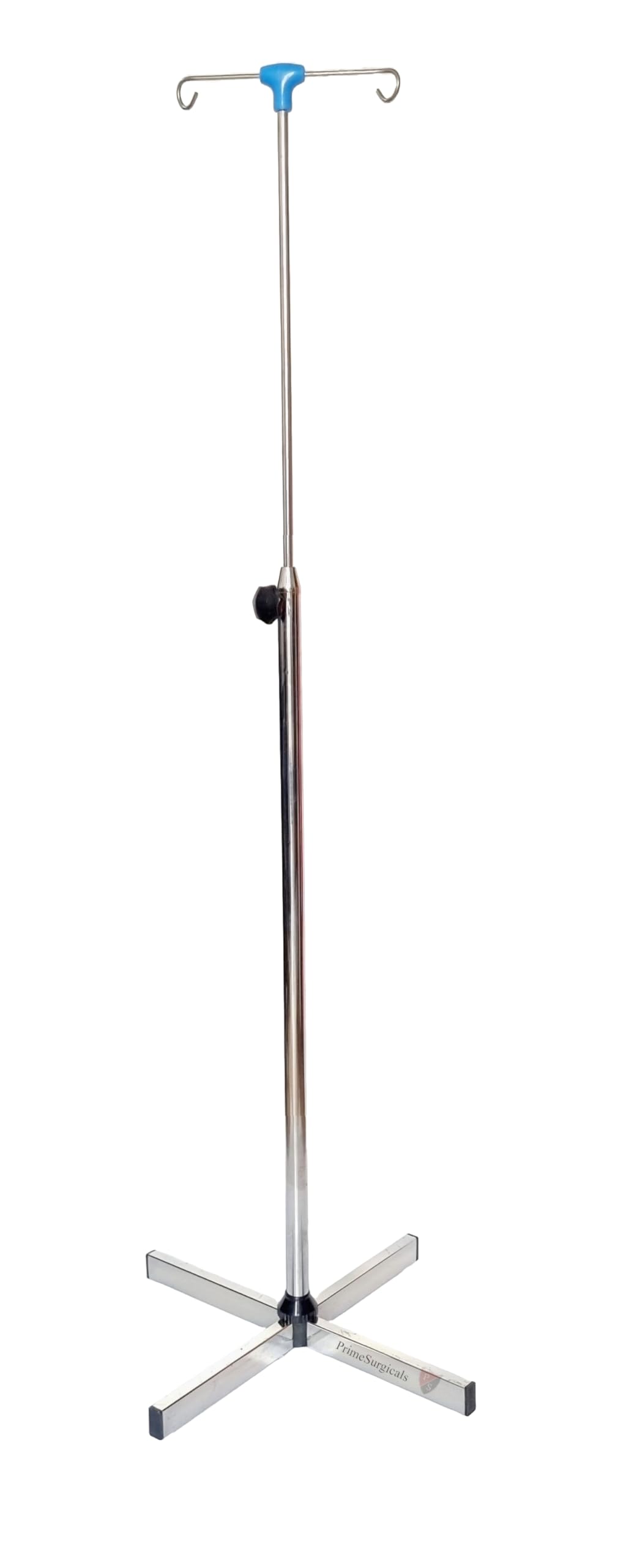 PrimeSurgicals Adjustable Metal IV Stand Max height 6.5 feets (2 Hook)