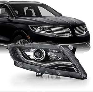 AKKON - Fits 2016-2018 Lincoln MKX OE HID Model Projector LED Tube DRL Headlights OE Left Right Passenger Side