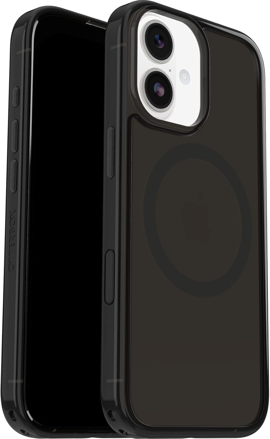 OtterBox Symmetry Series Clear MagSafe funda para iPhone 17, Testada 3x con los estándares Militares anticaídas, Black Mist + OtterBox Glass Protector de Pantalla de Cristal Templado