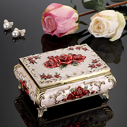 SUMTree Portagioie vintage con coperchio in