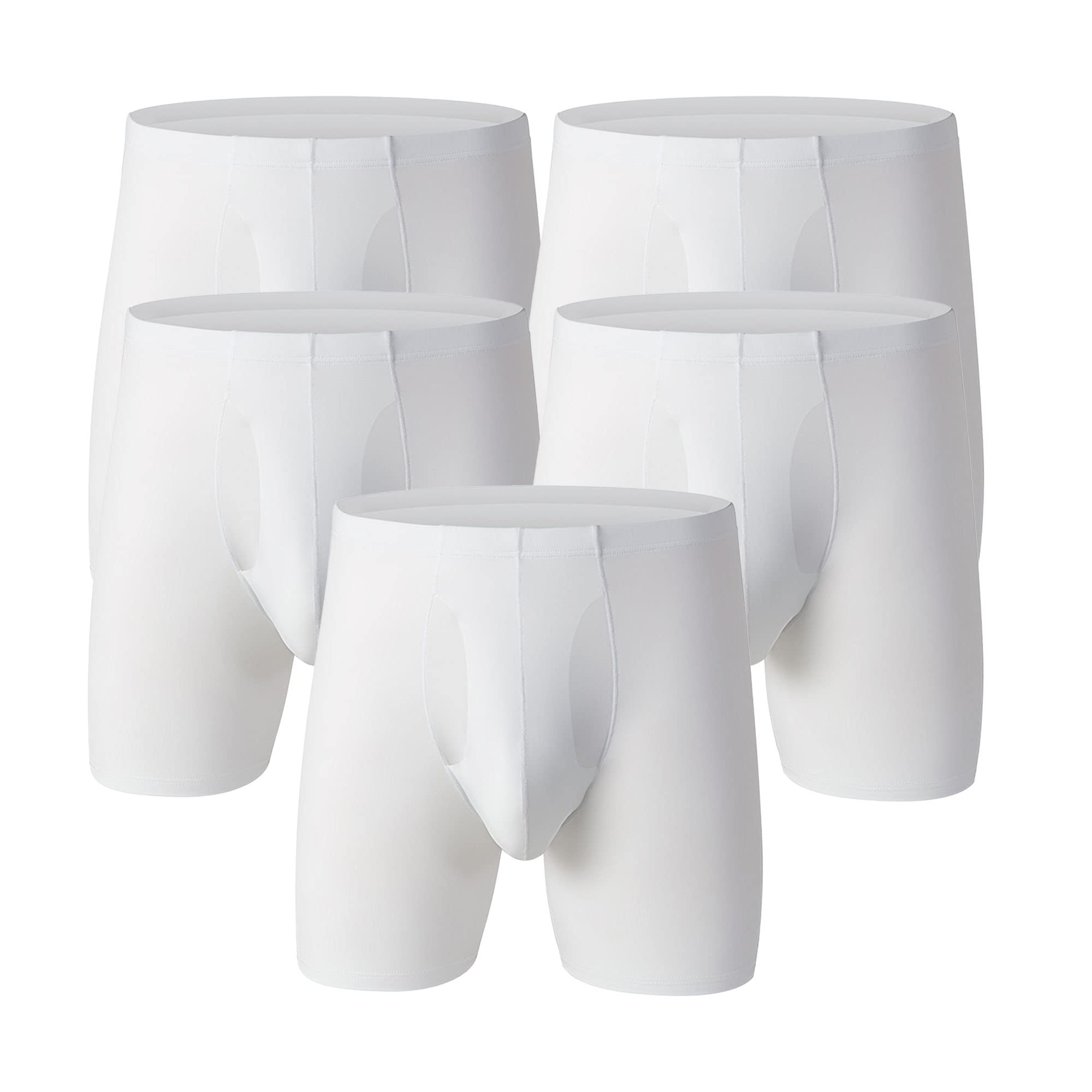 JEShifangjiusu - Calzoncillos bóxer elásticos suaves para hombre, holgados, frescos, cómodos, transpirables, que absorben la humedad