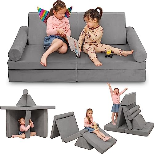 Betterhood Play Couch Sofa for Kids Imaginative Furniture Play Set for Creative Kids,Toddler to Teen Bedroom Furniture,Girls and Boys Playroom Sofa Medium