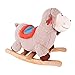 B. toys- Loopsy Wooden Rocking Sheep – Large Plush Ride On- Rodeo Rocker- Rocking Horse for Toddlers & Babies- 18 months +