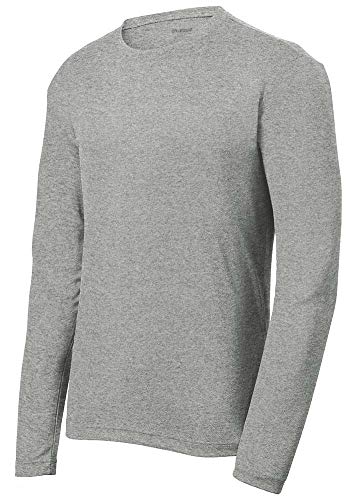 Image of DRIEQUIP Mens Moisture Wicking Mesh Texture Long Sleeve Tee Sizes XS-4XL