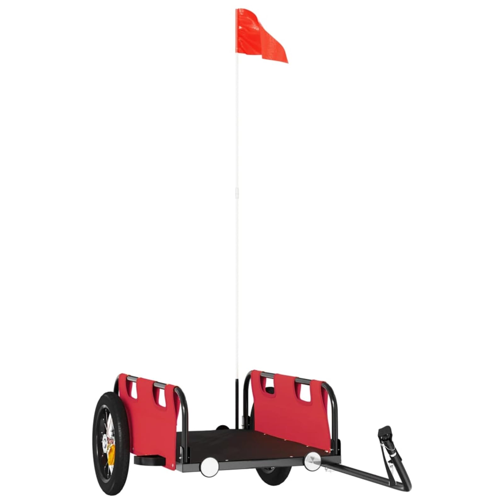 Fahrradanhänger Orange 25kg Stahl | Robustes Oxford-Gewebe, pulverbeschichtet, wetterfest, ideal für Transport