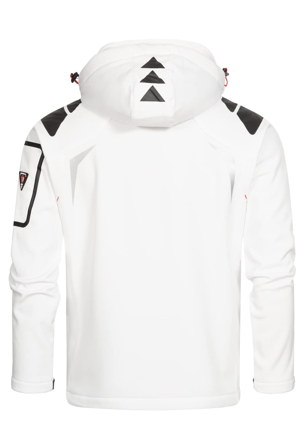 Geographical Norway Techno Men - Giacca Cappuccio Softshell Impermeabile Uomo - Giacca Vento Tattica Da Esterno - Escursionismo Sci Autunno Inverno Primavera