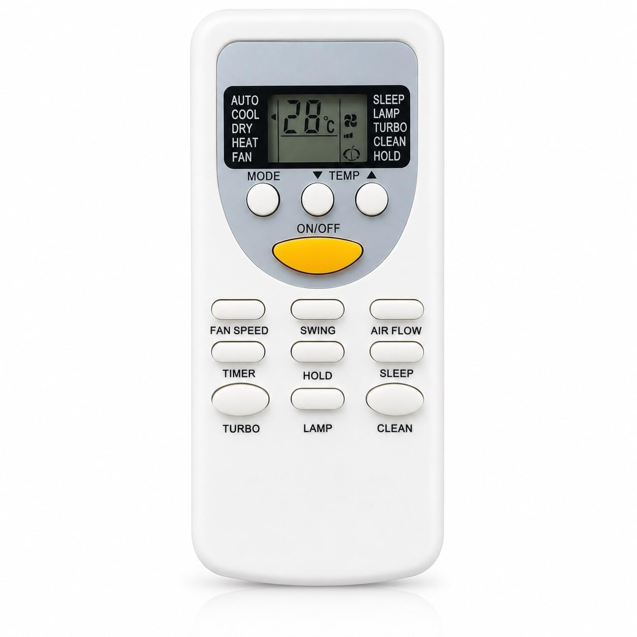 AC Remote Compatible with Voltas Lloyd (ZH/JT-03) Videocon & O General Air Conditioner | Suitable for Split & Window AC with Turbo Sleep Swing Functions | White | RE49-image-22
