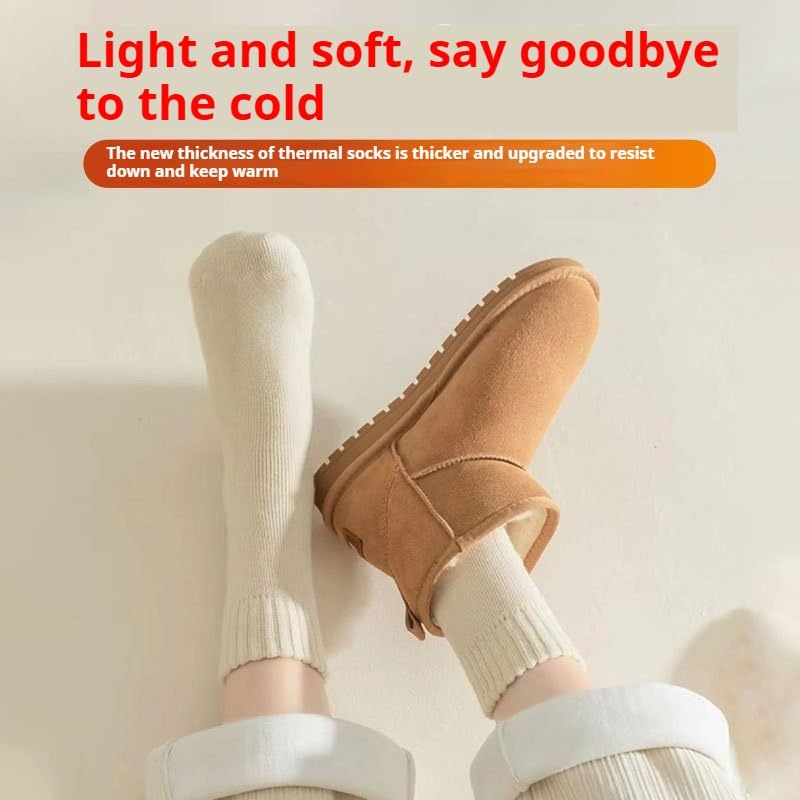 Wool and cashmere round socks, winter casual warm round socks, soft and breathable wool and cashmere women's socks4