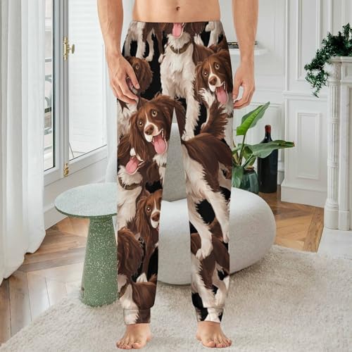 Boykin Spaniel Dog Men's Pajama Bottoms Sleep Lounge Soft Comfy Pants Sleepwear2