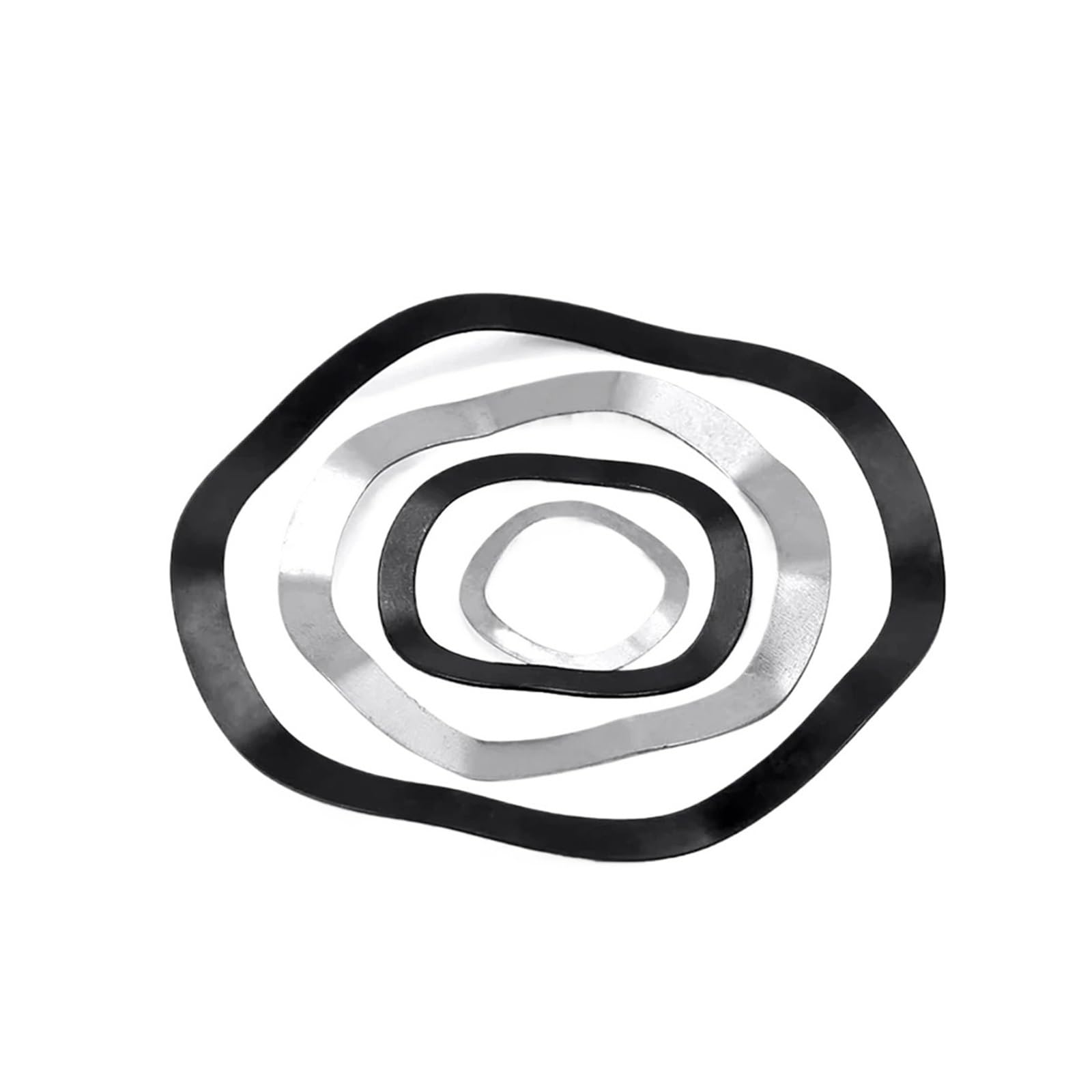 Edelstahl Beilagscheiben Manganstahl M3 M4 M5 M6 M8 M10 M12 M14 M16 M19 M21 M24 M27-M118 Wellenscheibe 3/5/6/7 Wellenkamm-Dichtungsfederscheibe(65 steel M50x61x0.5,100pcs)