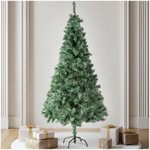 tectake® Sapin de Noël Artificiel Type Nordmann 180 cm, 533 Branches, Vert avec Pied Metallique...