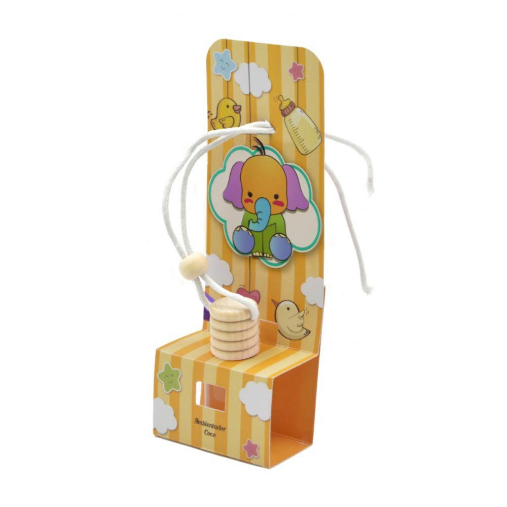 Lote de 20 Ambientadores Aroma Fresa para Coche"Elefante Multicolor". Fragancias. Perfumes y Mikados. Regalos Originales. Detalles de Bodas, Comuniones, Bautizos y Eventos. CC