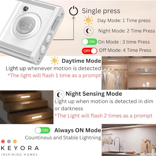 KEYORA Under Cabinet Lights 20cm Rechargeable - Image 7