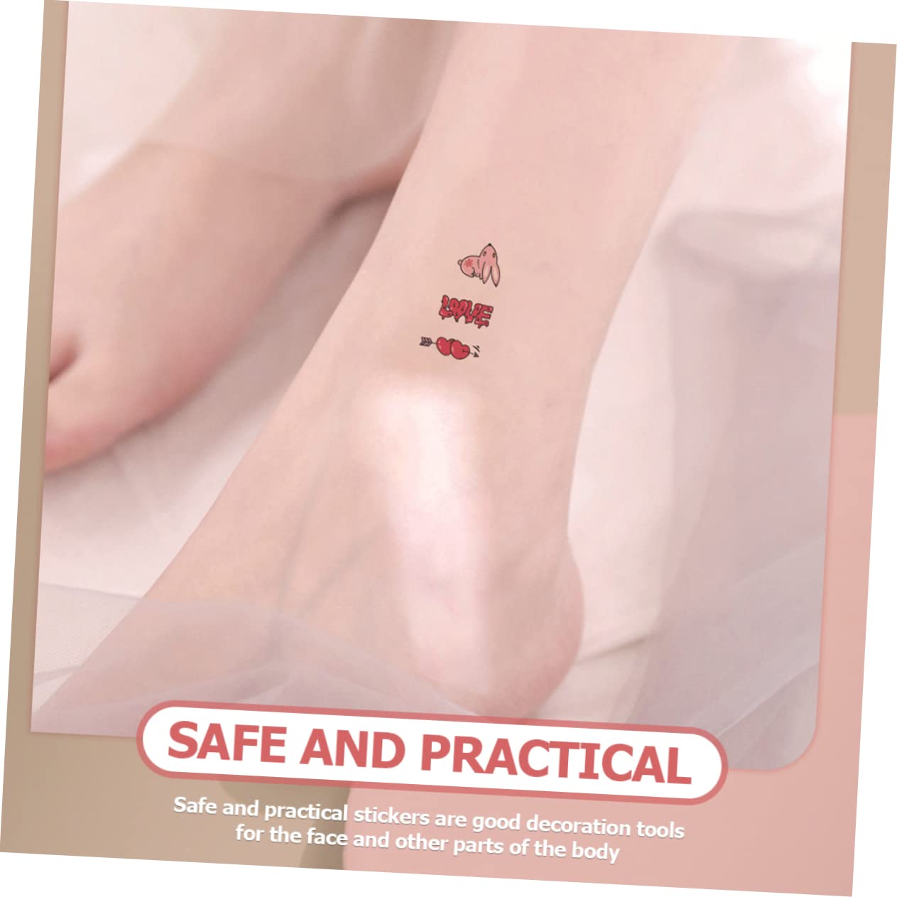Beaupretty 300hojas Pegatinas De Tatuajes Temporales Divertidas y Lavables De Diseños De Dibujos Animados Impermeables y Duraderas Para Fiestas Playa y Eventos Sociales
