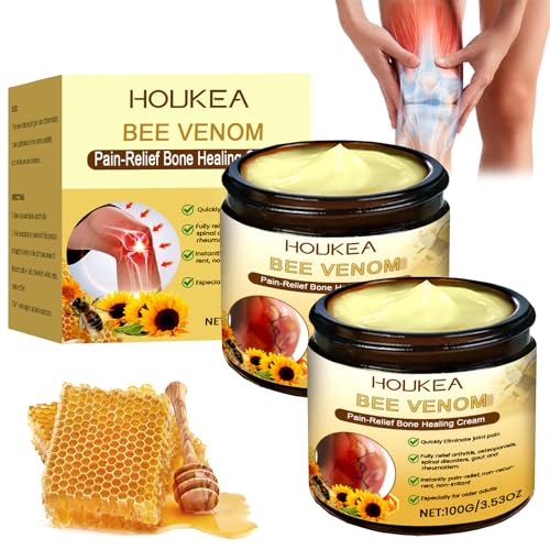 Crema Veneno de Abeja, Bee Venom Reparadora Cream, Crema Dolores Musculares y Articulaciones,Crema de Alivio De Articulaciones para Alivia el Dolor de Piernas y Brazos,Cintura