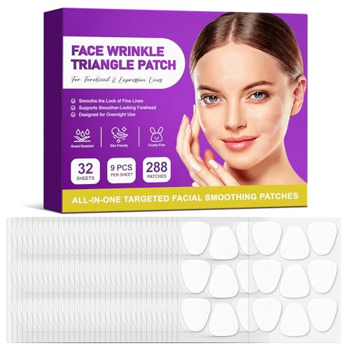 Dreieckige Pflaster Gegen Gesichtsfalten, Zornesfalte Pflaster, Forehead Wrinkle Patches, Mildert Das Erscheinungsbild Feiner Linien, Sorgt FüR Eine Glatter Aussehende Stirn 288p