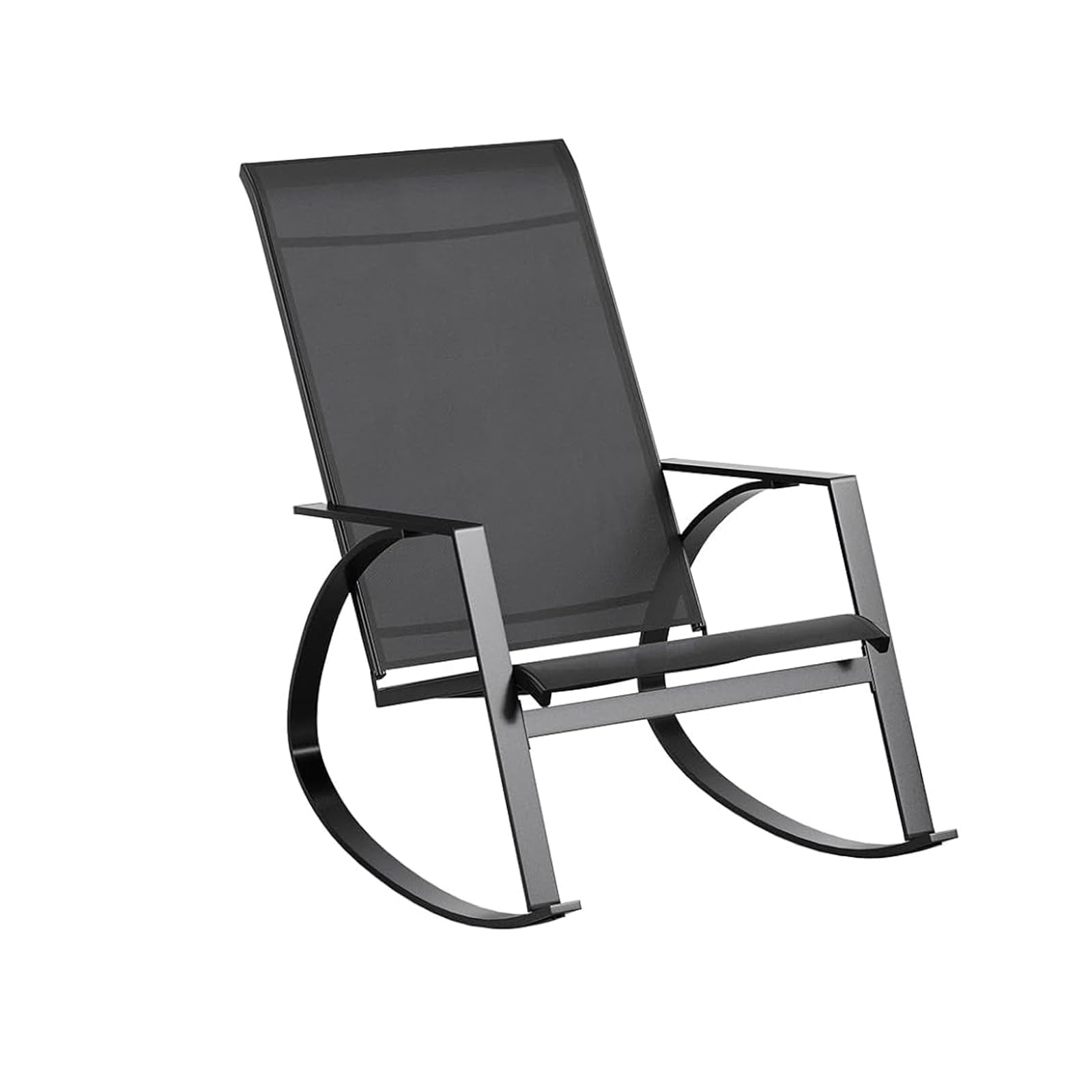 Garvee Schaukelstuhl, Schaukelstühle aus Atmungsaktiv Teslin, Wetterfeste Outdoor Gartenstühle, Schaukelsessel Schwingsessel für Balkon Terrasse Garten Hinterhof Poolbereich