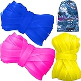 YANQINQIN 3PCS Colorful Jump Rope Elastic Rubber Band with Storage Bag (5M+7M+10M)