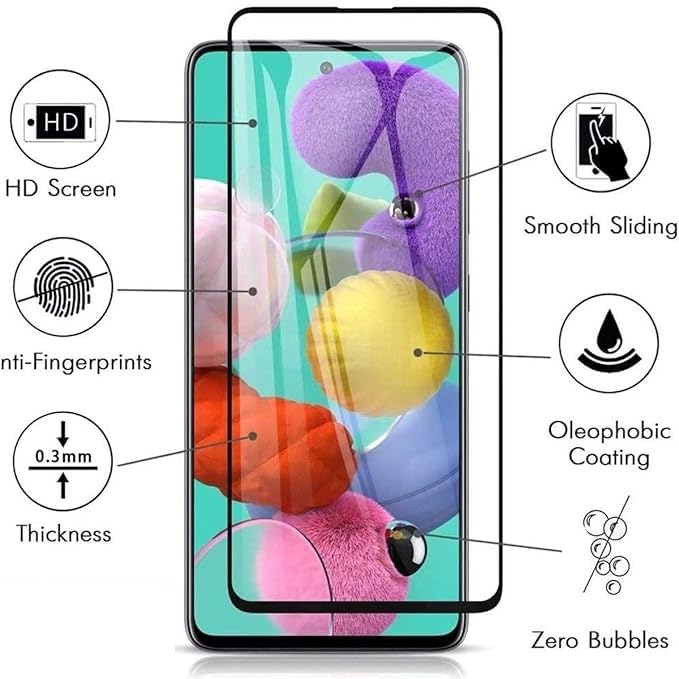 Image of Military-Grade Tempered Glass Screen Protector Compatible for Samsung Galaxy S22 5G / S23 5G with Edge to Edge Coverage and Easy Installation kit (Samsung Galaxy S22 / S23)